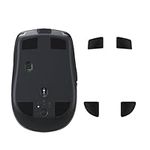 kwmobile Mouse Feet Replacement Compatible with Logitech MX Anywhere 2S Computer Mouse Skates Sticker - Black