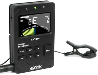 Aroma 3 In 1 Digital Metronome Tuner Rechargeable Suit for All Instruments -with Guitar, Bass, Violin, Ukulele and Chromatic Tuning Modes