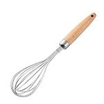 12" Stainless Whisk with Wood Handl