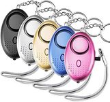 5 Pack 140DB Personal Security Alarm, Safesound Personal Alarm Keychain with Mini Led Lights, Emergence & Safety Personal Alarm for Kids, Students, Women, Night Workers, Elderly Protection.