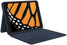 Logitech Rugged Combo 3 Touch iPad® Keyboard Case with Trackpad and Smart Connector for iPad (7th, 8th and 9th Generation) for Education - Classic Blue