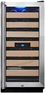 Vinotemp VNTVT-26SB-ID 26-Bottle Wine Cooler with Interior Display