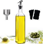 ztarraum Oil Dispenser Olive Oil Bottle Drizzler Vinegar Bottle 500ml/17OZ Glass Olive Oil Dispenser Bottle for Cooking Lead-Free Glass Oil and Vinegar Bottle for Oil Vinegar Soy Etc (1 PCS)