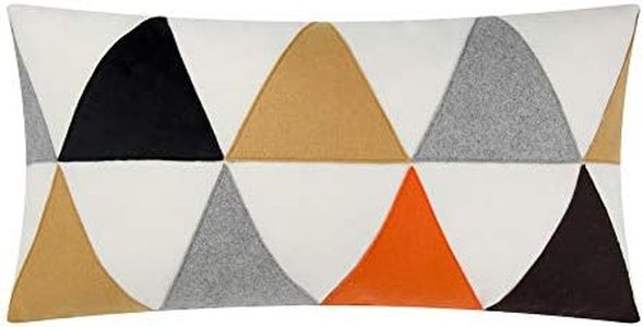 JW lana cojín diseño geométrico funda de almohada casos Manual Triángulo de inicio fundas de almohada para sofá Home de decoración