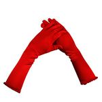 Girls Wedding Gloves Flower Girl Long Mittens Kids Stretchy Satin Solid Full Fingers Handwear Reusable Elbow Length Dress Mitts for Costume Proms Fancy Dress Party, Performance, Drama,Evening Ball