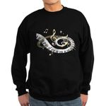 CafePress Random Piano Mixed Musical No Sweatshirt (Dark) Classic Crew Neck Sweatshirt Black