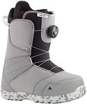 Burton Zipline BOA Kids Snowboard Boots Sz 4 Gray/Neo-Mint