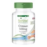 Fairvital | Chitosan 500mg - HIGH Dosage - 120 Tablets - Natural Fiber