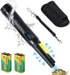 Portable Metal Detector,IP66 Waterproof Metal Needle Pointer, Built-in LED Indicator Lamp and Holster Accessories, Suitable for Fecurity Inspection and Gold Searching. (with Display - Black)