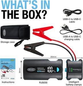 RING ULTRABOOST 1500A Jump Starter – Portable Car Battery Booster