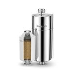 Philips Shower Filter, Water Softener for Hard Water Shower Head Filtration with Double Mesh & NSF Certified KDF Material, Reducing Chlorine/Impurities/Rust Sediments for Handheld Showerhead, Chrome