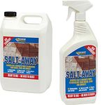 Everbuild SALT5 Salt Away Treatment Remover of Salt and Efflorescence From Bricks, Stone and Concrete, 5 L & SALT1 Salt-Away Treatment To Remove Salt and Efflorescence From Bricks, 1 Litre, Clear