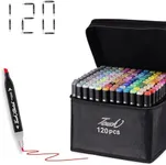 Alcohol markers set 120 colors,Painting markers for Artists,Dual Tip alcohol markers Permanent Art Markers for Kids,Drawing Art Markers for Adults,Sketch Markers for Drawing Journal Note Doodle