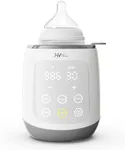 Baby Bottle Warmer 5-in-1 Fast Baby Food Heater&Thaw BPA-Free Milk Warmer with LCD Display Accurate Temperature Control for Breastmilk or Formula (Grey White)