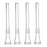 METIER 18.8mm Glass Bong Accessory Set of 4pcs for Glass Waterpipe Bong. (11cm, Shooter)