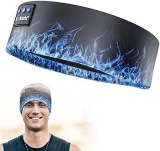 LC-dolida Headband Headphones Bluetooth, Sleep Headphones Wireless Bluetooth with Ultra-Thin HD Stereo Speaker, Sleep Headband Earphones for Workout Yoga Insomnia Meditation Gifts