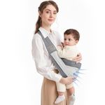 Mumgaroo Baby Sling, Summer Adjustable Baby Carrier, Breathable Baby Sling Carrier with Comfortable Shoulder Straps for Newborn, Infant, Toddler, 0-36 Months (Mesh)