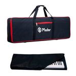 GIG Master Keyboard Bag/Case/Cover for Casio CTK-240, CTK-245 49 Keys Heavy Padded Light Weight Gig Bag with Front Pocket (Black & Red)