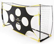 PodiuMax Football Goal Target Nets with Highlighted Scoring Zones, Portable Shooting Practice Equipment (12x6ft)