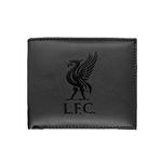 Liverpool Football Club Official Soccer Gift Embossed Crest Wallet Black, Black Money, 11cm x 9.5cm