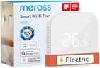 Meross Smart Thermostat for Electric Underfloor Heating, WiFi Room Thermostat with Timer, Dual Sensors, Heating & Cooling, Energy Saving, App Control, Works with Alexa and Google, Hubless
