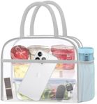 DALINDA Clear Bag Stadium Approved, Lunch Bag Lunch Box for Women Men Reusable Insulated Lunch Tote Bag