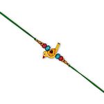 Prapti Handicrafts Handmade Wooden Bird Beads Rakhi for Brothers/Kids (pack of 1)