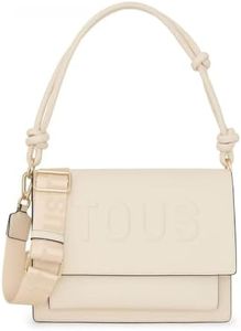 TOUS Women's Shoulder Bag M. Audree T La Rue New Beige Crossbody, Mediano, Beige, M