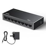 UGREEN Network Switch,8 Port Ethernet Splitter,High-speed Gigabit Ethernet Switch Hub,Desktop & Wall-Mounting Internet Splitter,Plug & Play LAN Switch for TV/Laptop/Switch/Router/Monitor