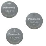 RCCONE 3PCS for Panasonic BR2330 3V 255mAh Battery BR 2330 Button Cell