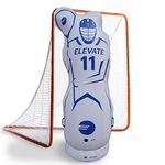 Junior 4.5 ft Inflatable Lacrosse Goalie Shot Blocker and Dodging Dummy" - Dodge and Shoot with this New Lacrosse Goal Target Training Aid w/ Pump for Boys and Girls Lax Training Equipment