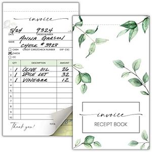 Simplified Invoice Book for Small Businesses - Aesthetic and Easy to Use Receipt Pad - The Perfect Business Supplies That Helps You and your Happy Clients to Stay Organized