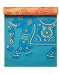 Gaiam Yoga Mat Premium Print Reversible Extra Thick Non Slip Exercise & Fitness Mat for All Types of Yoga, Pilates & Floor Workouts, Elephant, 6mm