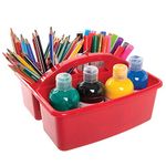 Baker Ross AX320 Plastic Storage Caddy for Kids - Pack of 4, Great for Classroom Organisation, Tool or Desk Tidy, Great for Sorting Arts and Crafts Supplies