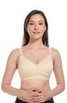 Viral Girl Women's Cotton -Hosiery Non-Padded Non-Wired Full Coverage Bra (Skin_34d) (Pack of 1)(Dayna)