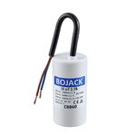 BOJACK 16 uF 450 V AC 16 MFD CBB60 Wire Lead Cylinder Motor Run SH Capacitor