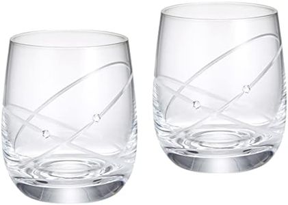 Wedgwood 58310700123 Pro Misses with Ring Pair Tumbler Glasses, Wedding Gift, Pair Glasses,