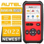 Autel AL529 AutoLink Vehicle OBD2 Scanner Car Code Reader Auto Diagnostic Tool Read/Erase Codes Freeze Frame Data, Enhanced Codes in Powertrain System for Ford/GM/Chrysler, Free Lifetime Update