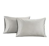 Pillows Queen Size Set of 2, Soft 100% Egyptian Cotton, Cool & Smooth 1000 Thread Count Pillow Cases - Silver