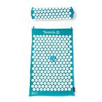 Spoonk Cotton Combo - Acupressure Massage Mat Eco Foam + Spoonk Travel Size Mat and Pillow - Oprah Magazine O List January 2013 (Cotton Pagoda Blue)