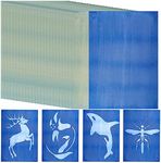 30 Sheets Cyanotype Paper Kit Sun Print Paper A5 Sun Art Paper Light Sensitive Solar Photography Sensitivity Nature Printing Paper for Kids and Adults Arts Crafts DIY Projects (5.8x8.3)