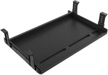 ALTOO Heavy Duty Square Plastic Keyboard Tray + Heavy Channel (35mm) | Perfect for Office and Home