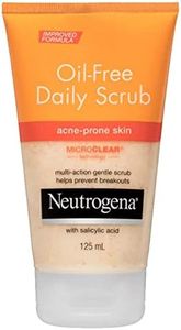 Neutrogena Oil Free Acne Face Scrub 125ml|For acne-prone skin|With Salicylic Acid|Prevents breakouts|Dissolves oil, dirt & impurities|Unclogs pores