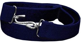 Kids Belts For Boys and Girls Elastic Adjustable Snake Belt (Navy)