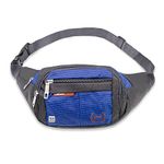 NFI essentials Waist Chest Bag for Men Women Belt Sling Pouch Crossbody Unisex Crossover Fanny Pack One Side Travel Hiking Zip Bag Multipurpose Adjustable Strap Shoulder Running Money Phone Bag