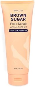 SpaLife Beauty Brown Sugar Foot Scrub – Exfoliating Foot Treatment for Dryness & Roughness – Sugar Scrub for Feet – Made with Shea Butter & Sweet Almond Oil to Soften & Smooth Skin