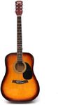 RayGar 41'' Full Size 4/4 Sunburst Acoustic Guitar Dreadnought Steel String Beginner Guitar Package Pack - New
