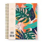 Academic Planner Yearly Monthly Weekly Daily Large Calendar Organizer by Bright Day Spiral Bound Dated Agenda Flexible Cover Notebook, June 2023 - July 2024, 8.25 x 6.25, Tropical Leaves