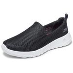 Skechers Womens Go Joy Walking Shoe, Black/White, 8 Wide US