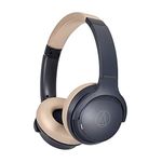 Audio Technica ATH-S220BTNBG Bluetooth Wireless On-Ear Headphones (Navy/Beige)